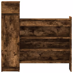 vidaXL Shoe Cabinet Shoe Storage Cupboard Shoe Rack Shelf Engineered Wood - smoked oak - Additional view 5