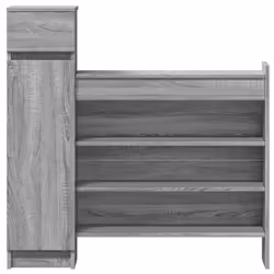 vidaXL Shoe Cabinet Shoe Storage Cupboard Shoe Rack Shelf Engineered Wood - grey sonoma - Additional view 5