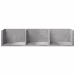 vidaXL Wall Cabinets Wall Storage Cabinet Hanging Cupboard Engineered Wood - concrete grey, 75 x 18 x16,5 cm/ 2 pcs - Additional view 4