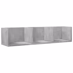 vidaXL Wall Cabinets Wall Storage Cabinet Hanging Cupboard Engineered Wood - concrete grey, 75 x 18 x16,5 cm/ 2 pcs - Additional view 5