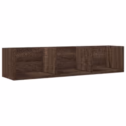 vidaXL Wall Cabinets Wall Storage Cabinet Hanging Cupboard Engineered Wood - brown oak, 75 x 18 x16,5 cm/ 2 pcs - Additional view 5