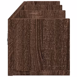 vidaXL Wall Cabinets Wall Storage Cabinet Hanging Cupboard Engineered Wood - brown oak, 75 x 18 x16,5 cm/ 2 pcs - Additional view 6
