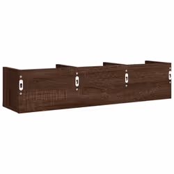 vidaXL Wall Cabinets Wall Storage Cabinet Hanging Cupboard Engineered Wood - brown oak, 75 x 18 x16,5 cm/ 2 pcs - Additional view 7