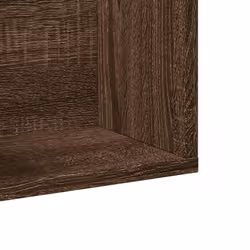 vidaXL Wall Cabinets Wall Storage Cabinet Hanging Cupboard Engineered Wood - brown oak, 75 x 18 x16,5 cm/ 2 pcs - Additional view 8