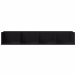 vidaXL Wall Cabinets Bathroom Storage Cabinet 2 pcs Black Engineered Wood - Additional view 4