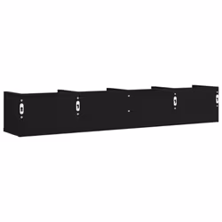 vidaXL Wall Cabinets Bathroom Storage Cabinet 2 pcs Black Engineered Wood - Additional view 7