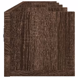 vidaXL Wall Cabinets Wall Storage Cabinet Hanging Cupboard Engineered Wood - brown oak, 99 x 18 x16,5 cm/ 2 pcs - Additional view 6