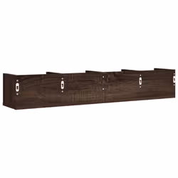 vidaXL Wall Cabinets Wall Storage Cabinet Hanging Cupboard Engineered Wood - brown oak, 99 x 18 x16,5 cm/ 2 pcs - Additional view 7
