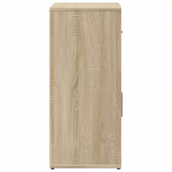 vidaXL Sideboard Storage Cupboard Side Cabinet Highboard Black Engineered Wood - sonoma oak - Additional view 5