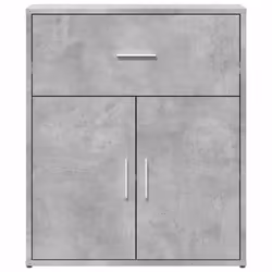 vidaXL Sideboard Storage Cupboard Side Cabinet Highboard Black Engineered Wood - concrete grey - Additional view 4