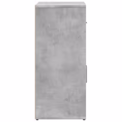 vidaXL Sideboard Storage Cupboard Side Cabinet Highboard Black Engineered Wood - concrete grey - Additional view 5