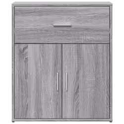 vidaXL Sideboard Storage Cupboard Side Cabinet Highboard Black Engineered Wood - grey sonoma - Additional view 4