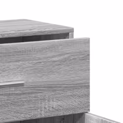 vidaXL Sideboard Storage Cupboard Side Cabinet Highboard Black Engineered Wood - grey sonoma - Additional view 7