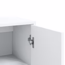 vidaXL Sideboard Storage Cupboard Side Cabinet Highboard Black Engineered Wood - white - Additional view 7