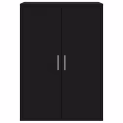 vidaXL Sideboard Storage Cupboard Side Cabinet Highboard Black Engineered Wood - black - Additional view 4