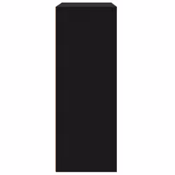 vidaXL Sideboard Storage Cupboard Side Cabinet Highboard Black Engineered Wood - black - Additional view 5