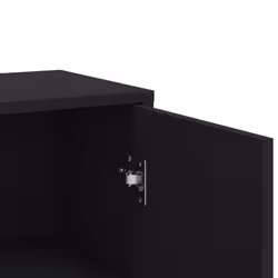 vidaXL Sideboard Storage Cupboard Side Cabinet Highboard Black Engineered Wood - black - Additional view 7