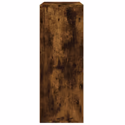 vidaXL Sideboard Storage Cupboard Side Cabinet Highboard Black Engineered Wood - smoked oak - Additional view 5