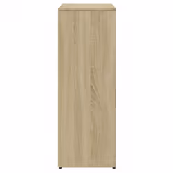 vidaXL Sideboard Storage Cupboard Cabinet Highboard White Engineered Wood - smoked oak - Additional view 5