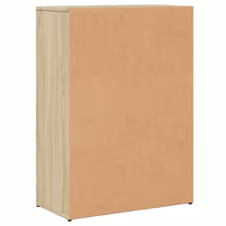 vidaXL Sideboard Storage Cupboard Cabinet Highboard White Engineered Wood - smoked oak - Additional view 6