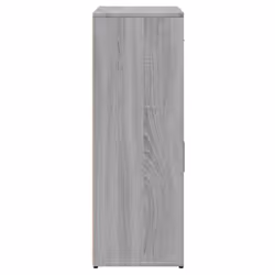 vidaXL Sideboard Storage Cupboard Cabinet Highboard White Engineered Wood - black - Additional view 5