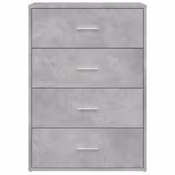 vidaXL Sideboard Storage Cupboard Cabinet Highboard Sonoma Oak Engineered Wood - concrete grey - Additional view 4