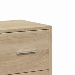 vidaXL Sideboard Cupboard Side Cabinet Highboard Sonoma Oak Engineered Wood - sonoma oak - Additional view 8