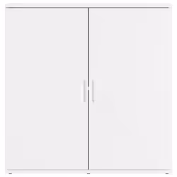 vidaXL Sideboard Storage Cupboard Side Cabinet Highboard Black Engineered Wood - white - Additional view 4