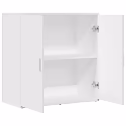 vidaXL Sideboard Storage Cupboard Side Cabinet Highboard Black Engineered Wood - white - Additional view 5