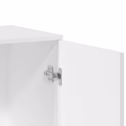 vidaXL Sideboard Storage Cupboard Side Cabinet Highboard Black Engineered Wood - white - Additional view 8