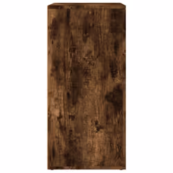 vidaXL Sideboard Storage Cupboard Side Cabinet Highboard Black Engineered Wood - smoked oak - Additional view 6