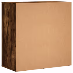 vidaXL Sideboard Storage Cupboard Side Cabinet Highboard Black Engineered Wood - smoked oak - Additional view 7