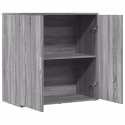 vidaXL Sideboard Storage Cupboard Side Cabinet Highboard Black Engineered Wood - grey sonoma - Additional view 5
