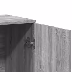 vidaXL Sideboard Storage Cupboard Side Cabinet Highboard Black Engineered Wood - grey sonoma - Additional view 8
