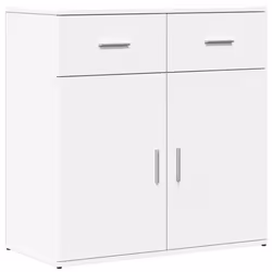 vidaXL Sideboard Storage Cupboard Side Cabinet Home Highboard Engineered Wood - white