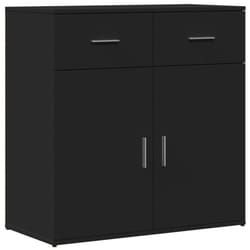 vidaXL Sideboard Storage Cupboard Side Cabinet Home Highboard Engineered Wood - black