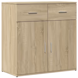 vidaXL Sideboard Storage Cupboard Side Cabinet Home Highboard Engineered Wood - sonoma oak