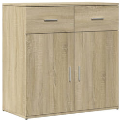vidaXL Sideboard Storage Cupboard Side Cabinet Home Highboard Engineered Wood - sonoma oak