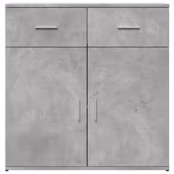 vidaXL Sideboard Storage Cupboard Side Cabinet Home Highboard Engineered Wood - concrete grey - Additional view 4