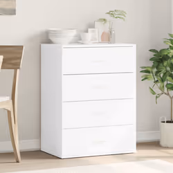 vidaXL Sideboard Storage Cupboard Cabinet Highboard Sonoma Oak Engineered Wood - white - Additional view 2