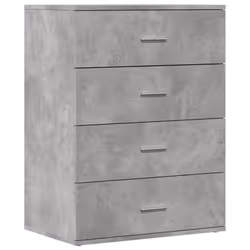 vidaXL Sideboard Cupboard Side Cabinet Highboard Concrete Grey Engineered Wood - concrete grey