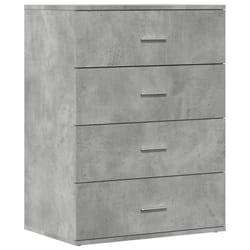 vidaXL Sideboard Cupboard Side Cabinet Highboard Concrete Grey Engineered Wood - concrete grey