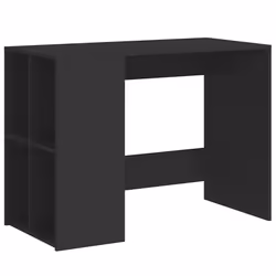 vidaXL Desk Writing Desk Office Study Working Computer Table Engineered Wood - black