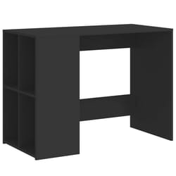 vidaXL Desk Writing Desk Office Study Working Computer Table Engineered Wood - black