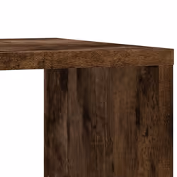 vidaXL Side Table with Wheels Hallway End Table Coffee Table Engineered Wood - Smoked oak - Additional view 7