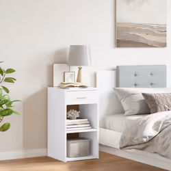 VidaXL 840577 nightstand/bedside table White
