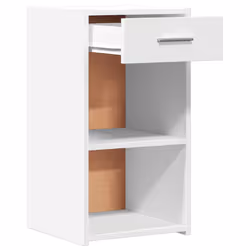 VidaXL 840577 nightstand/bedside table White - Additional view 4