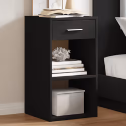 VidaXL 840579 nightstand/bedside table Black