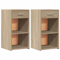 VidaXL 840581, Oak, Wood, 350 mm, 340 mm, 650 mm, 2 pc(s)