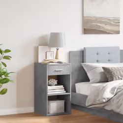 VidaXL 840583 nightstand/bedside table Concrete colour